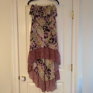 Anthropologie strapless dress